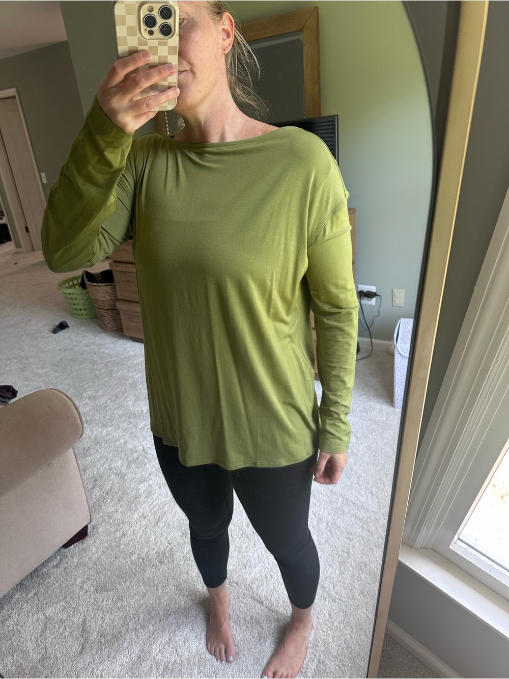 Lululemon Olive Long-Sleeve Women's Top